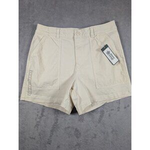 Alpine Design Womens Shorts Size 6 Small Off White High Rise Corduroy Hipster